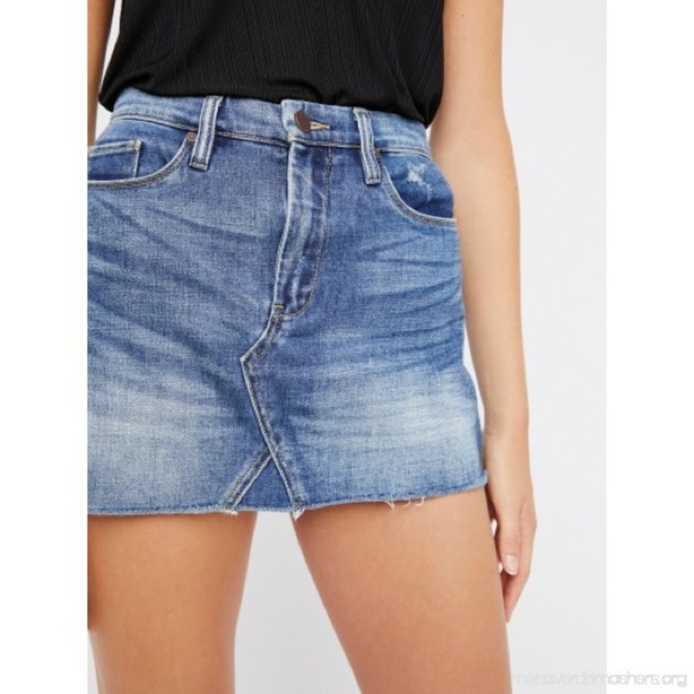 Blank NYC Side Hustle Denim Skirt